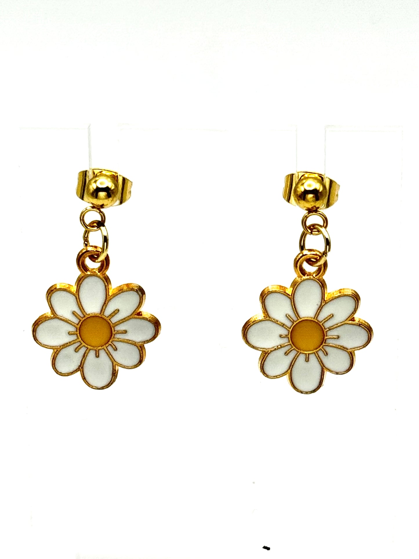 🌼White Golden Daisy Drops