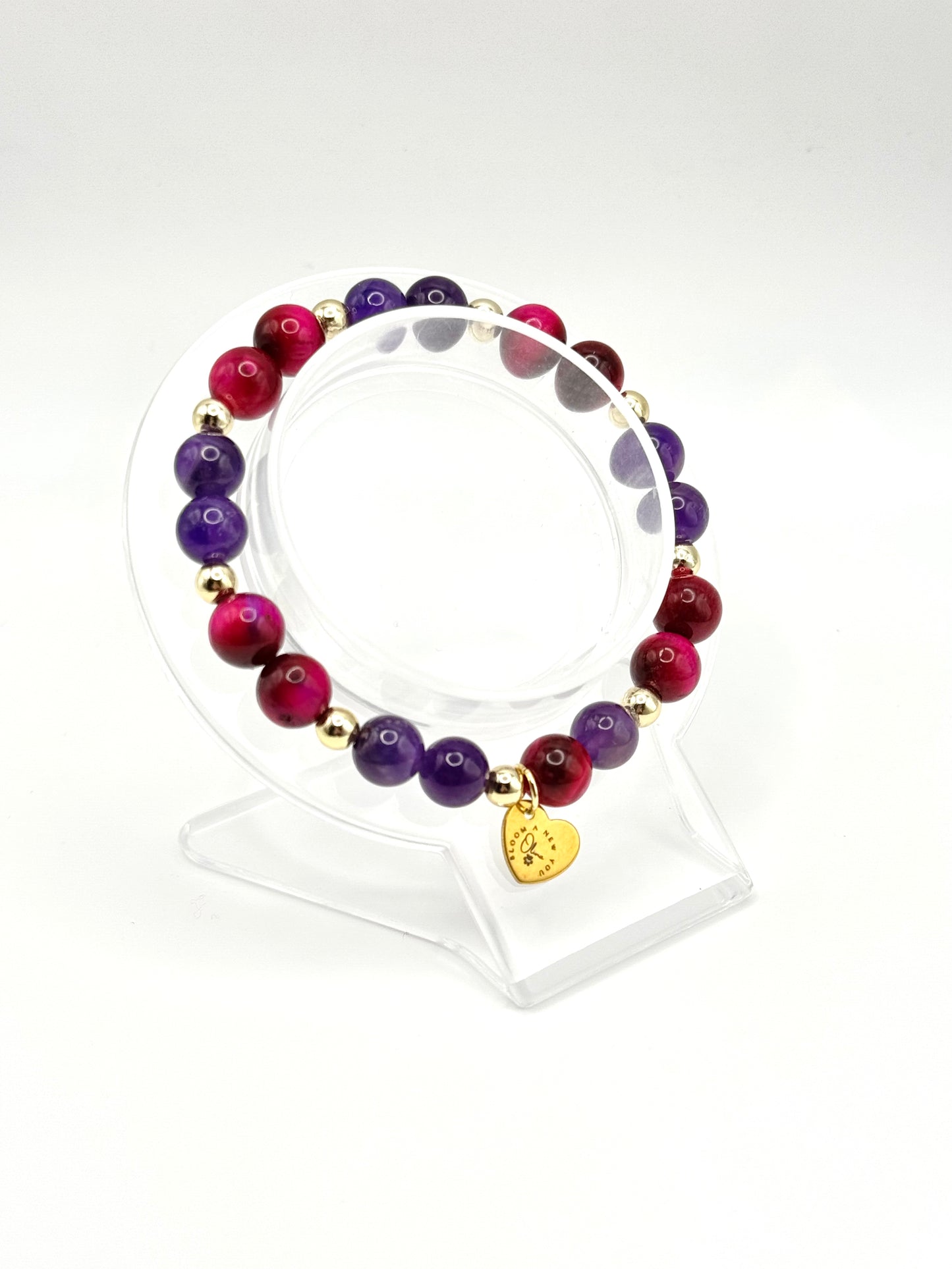 Kindness and Clarity- Rose Tigers Eye Amethyst