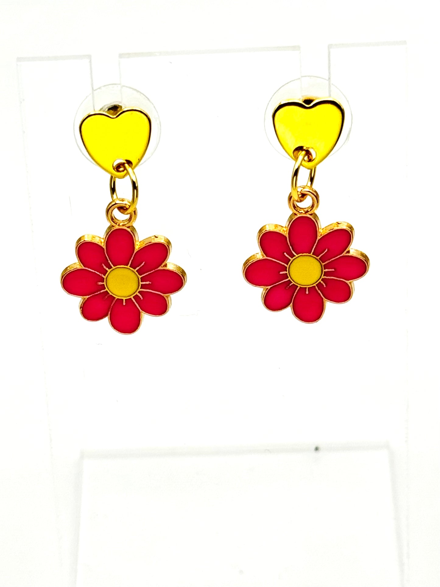 🌺 Dark Pink Bloom Earrings