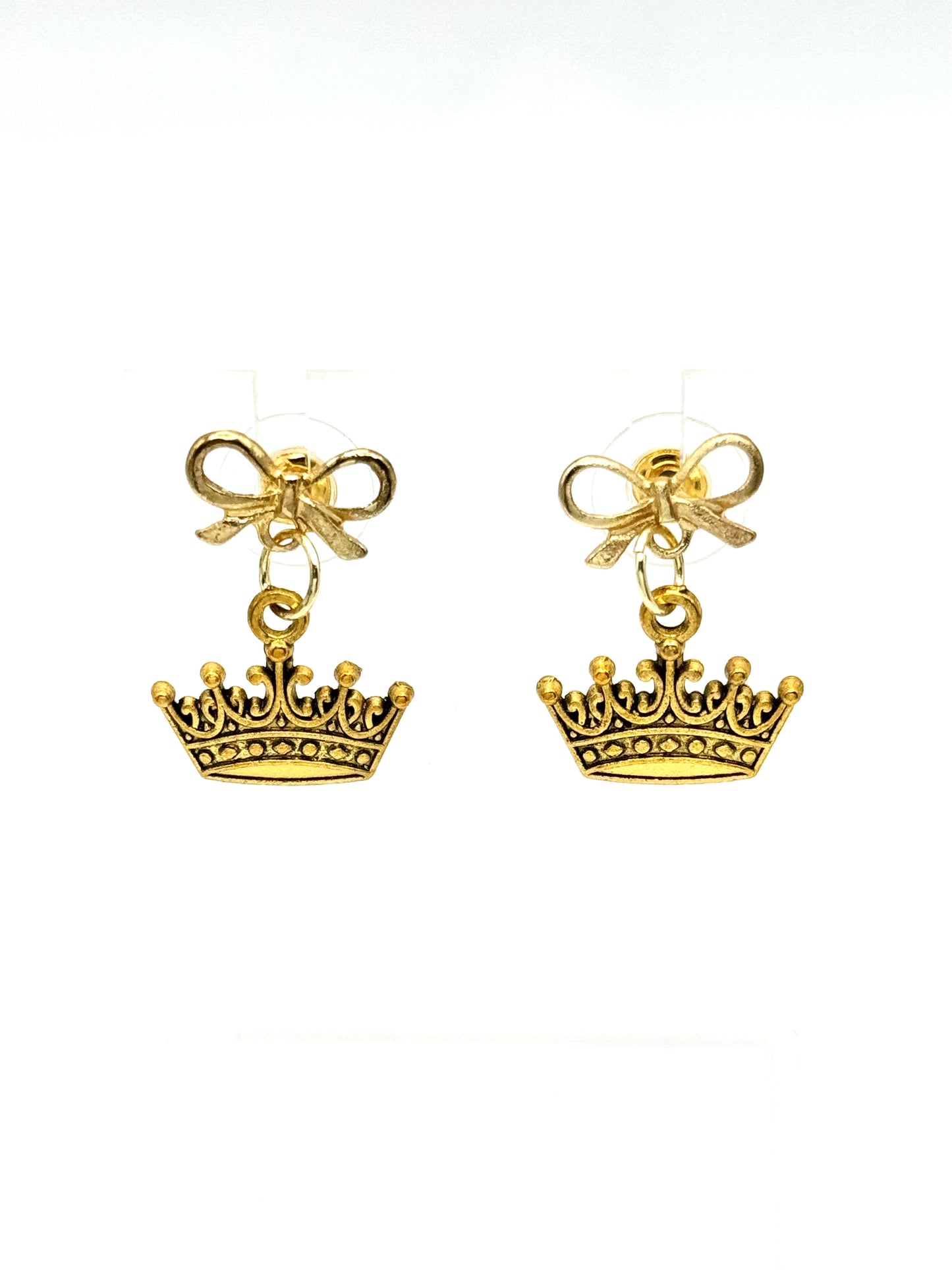 👑 Royal Charm Bow Earrings