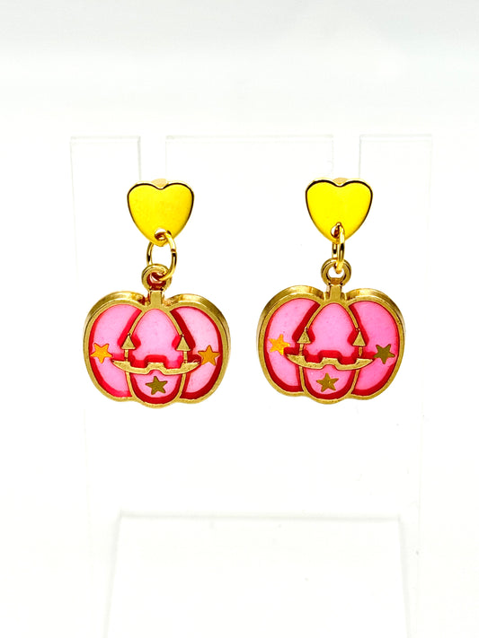 🎃 Sweetheart Jack-o’-Lanterns Earrings