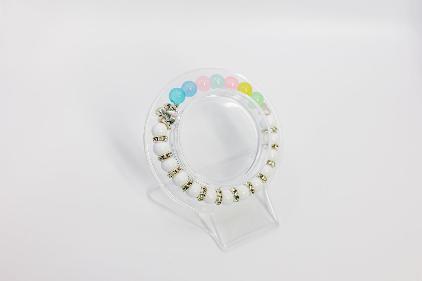 Rainbow Angel Embrace (Pastel Rainbow Beads)